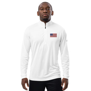 Quarter Zip Pullover "USA Flag" 7