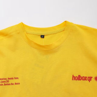 Casual Letter Print Cotton T-Shirt | Golden 3