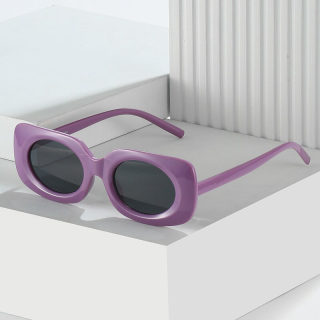 Square-Frame Macaron-Tone Sunglasses 2