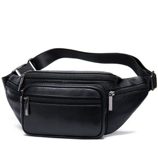 Men's Sheepskin Waist Bag for Phone