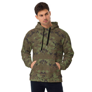 Unisex Hoodie, digital green camo 8