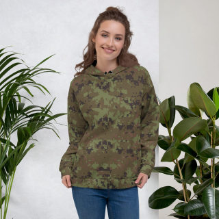Unisex Hoodie, digital green camo 7