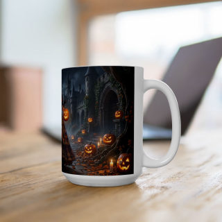 Victorian Pumpkin Lady Mug | Halloween Jack-o'-Lantern Ceramic Mug 10