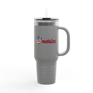 'Merica Peace Hand travel mug, 40oz insulated tumbler 14