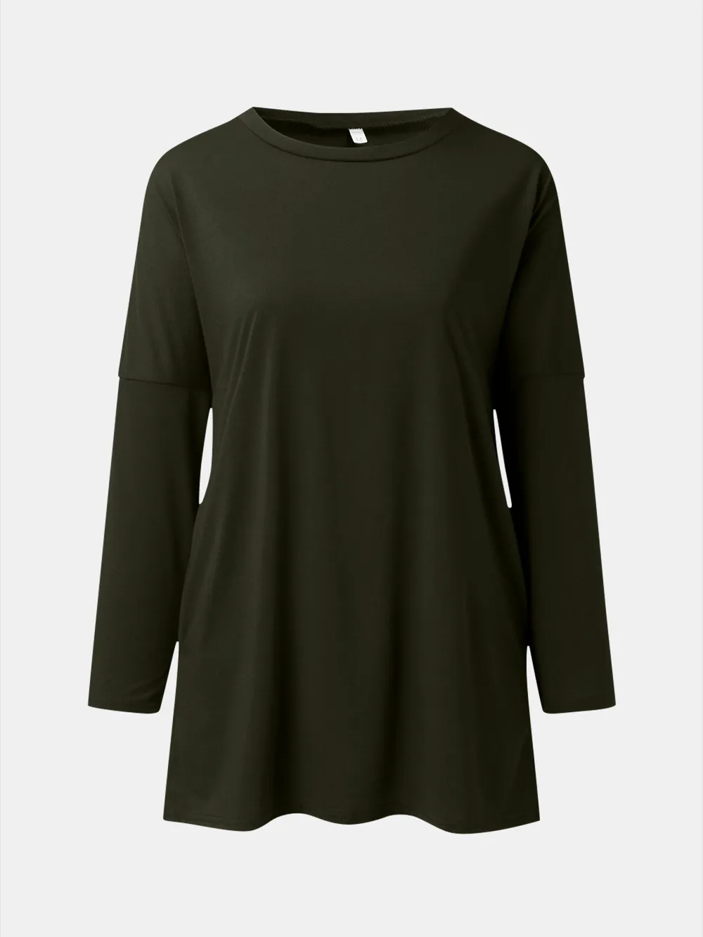 Full Size Round Neck Long Sleeve T-Shirt 2
