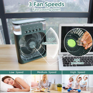 Desktop Electric Fan Air Cooler | USB Water-Cooling Spray Humidifier 5
