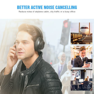 Bluedio T6S Active Noise Cancelling Bluetooth Headphones | Voice Control 3