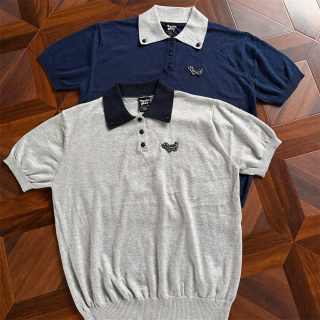 Loose Casual Knitted Polo Shirt 4
