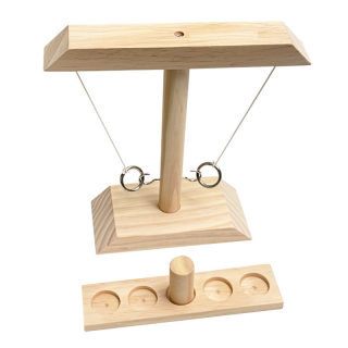Wooden Ring Toss Game, Indoor & Outdoor Family Fun 6