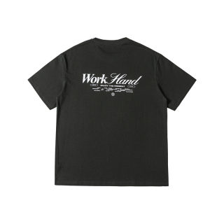 Loose Printed Short Sleeve Shirt | Japanese Retro Lettering 4