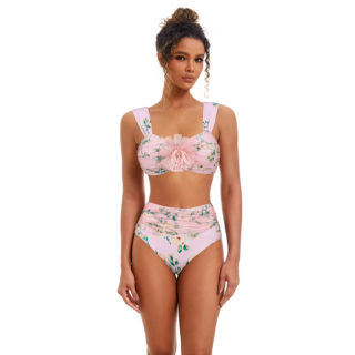 Floral bikini set (high-waisted) 2