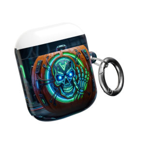 Neon Skull Pumpkin AirPod Case 13
