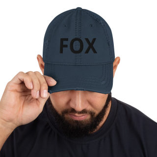 Distressed Dad Hat FOX 4