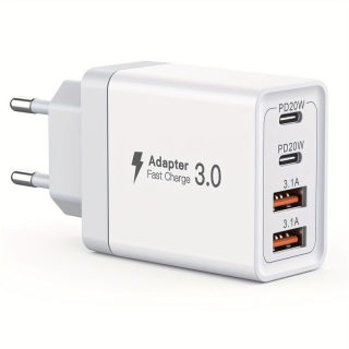 Phone charger — fast-charging dual PD 20W USB multi-port adapter 4