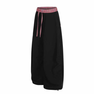 Embroidered Star Plaid Patchwork Wide Leg Pants | Unisex Trendy 2