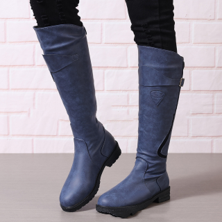 Outdoor Long Boots | Winter Flat Heel Wide Fit Women's Leather Boots 3