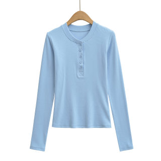 Long Sleeve Elastic Slim Fit T-Shirt 3
