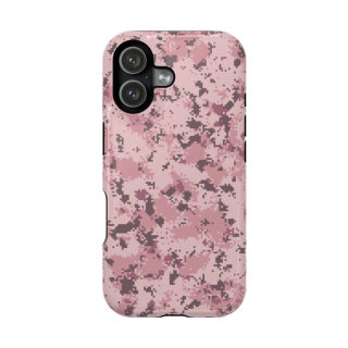 Pink Digital Camo Phone Case | Magnetic Impact-Resistant Case