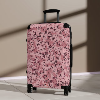 Pink Digital Camo Suitcase | Rolling Carry-On Luggage 11