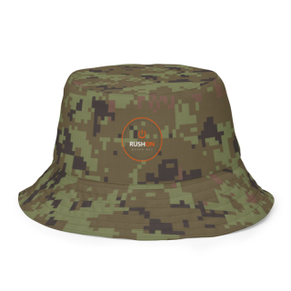 Reversible Bucket Hat "Digital Mil Camo Green/Pink"