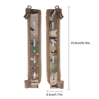 Tactical gear — Ferro Style #10 zipper MOLLE panel, tactical rear extension