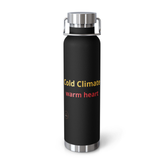 Copper vacuum insulated bottle "Cold Climate Warm Heart"