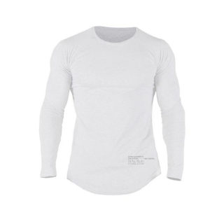 Men's Long Sleeve Elastic Quick-Dry Fitness Training Top 6