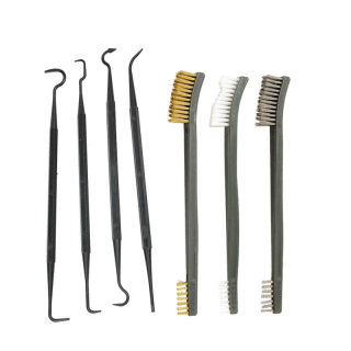 7-Piece Gun Cleaning Kit | Steel Wire Brush & Nylon Pick Set