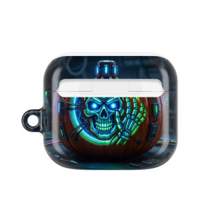 Neon Skull Pumpkin AirPod Case 9