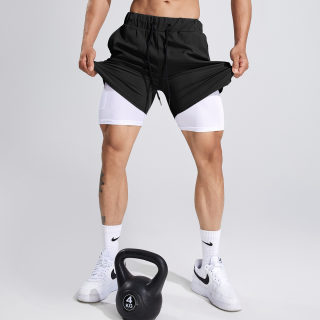 Men's Sport Shorts | Outdoor Running Cycling Breathable Double-Layer 6