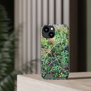 Wild berry bush phone case 100