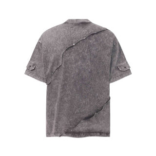 Vintage Distressed Rivet Short Sleeve T-Shirt 2
