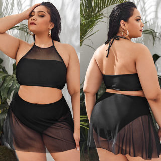 Plus Size Mesh bikini set