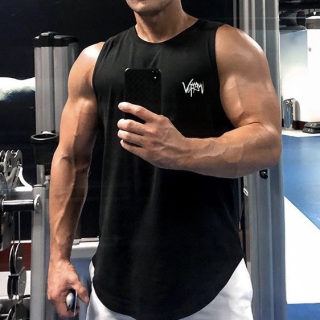 Men's Dry-Fit Sleeveless Athletic T-Shirt | Slim Fit Running 4
