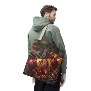 Grilled Vegetable Kabob Tote Bag | BBQ Skewers, Summer Cookout Market Tote 87