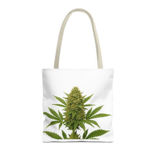 Cannabis Bud Illustration Tote | Botanical Cannabis Plant Tote 11