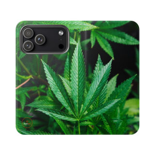 Marijuana leaf flip case 42