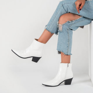 Large Size Snakeskin Chelsea Boots | Thick Heel Short Boots 5