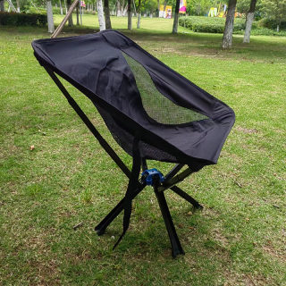 Foldable Camping Picnic Chair with Backrest, Aluminum