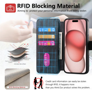 MagSafe Compatible Phone Case | Magnetic Flip Leather Cover for iPhone 14/15/16 2