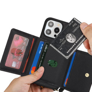 Phone case — multifunctional zip wallet case, fits iPhone 17 and 14 Pro 3