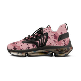 Pink Digital Camo Men's Mesh Sneakers | Athletic Running Shoes 13