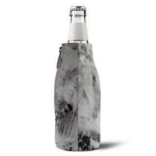 Ice Crystal Texture Zip-Up Bottle Cooler Sleeve | Neoprene Zipper Can Koozie 5