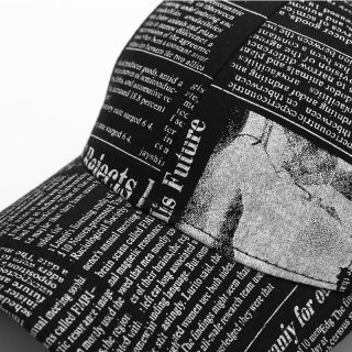 Retro Newspaper-Print Baseball Cap 4