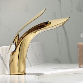 Rose Gold All-Copper Under-Mount Basin Faucet 4