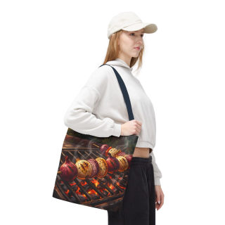 Grilled Vegetable Kabob Tote Bag | BBQ Skewers, Summer Cookout Market Tote 74