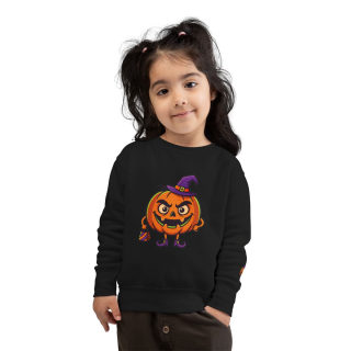 Jack-o'-Lantern Witch Pumpkin Toddler Sweatshirt 46