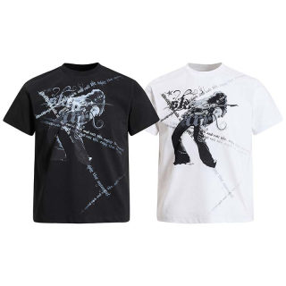 Rock Guitarist Letter Print T-Shirt | American Retro 5
