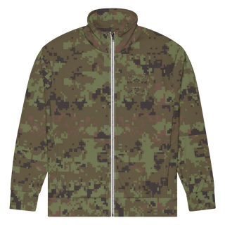 Unisex Track jacket,  digital green camo 7