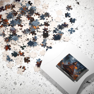 Gothic Pumpkin Lady puzzle 520-piece | Halloween jigsaw puzzle 13